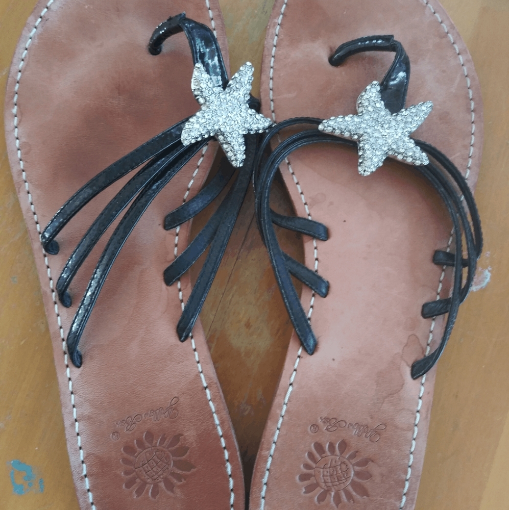 Yellow box leather sole sandal